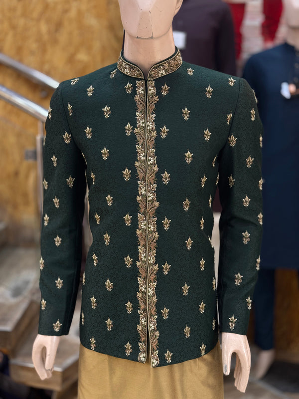 Suave Green  Prince Coat