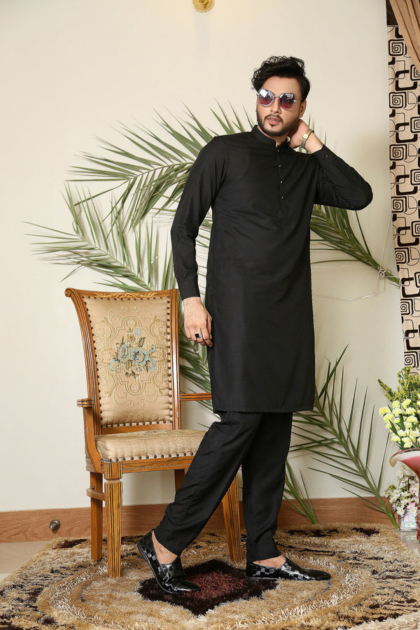 Black Suit Kurta Pent Trouser