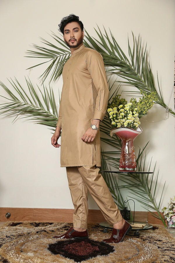 Golden Suit Kurta Pent Trouser