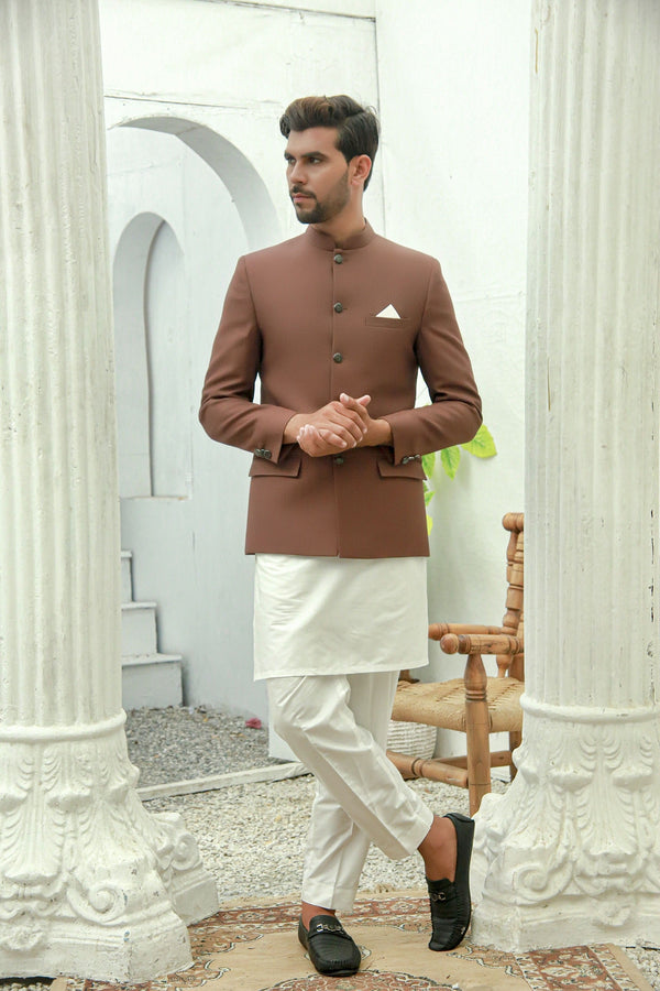 Brown Color Prince Coat For Men's